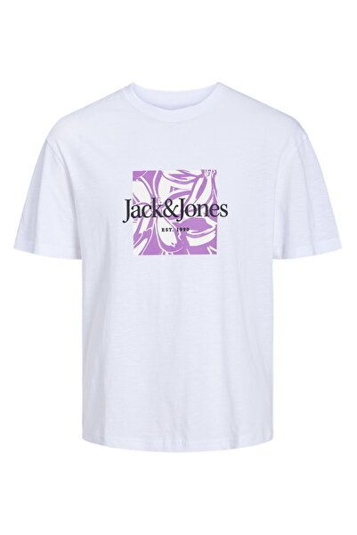 Jack & Jones Ανδρικό μπλουζάκι με στάμπα με λαιμόκοψη - Lafayette