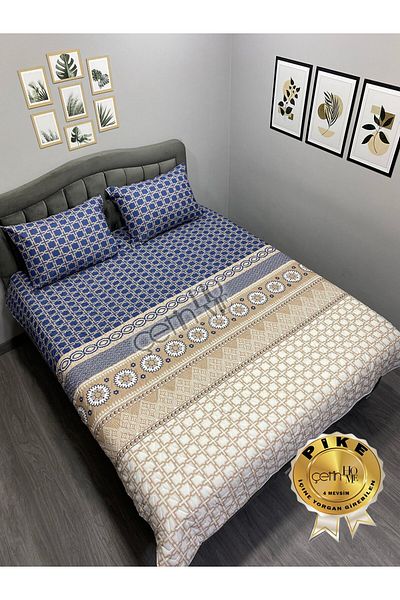 Çetinhome Çetinhome Διπλό Καπιτονέ Σετ Πικέ 4 Εποχών Midyat
