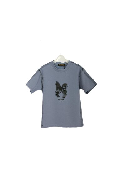 ALANAQA Boys' oversized unisex T-shirt, ages 3-13 years