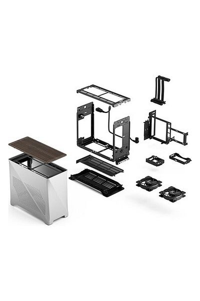 Fractal Design Carcasa Fractal Design Era 2 Charcoal, Mini ITX Tower (Argintiu)