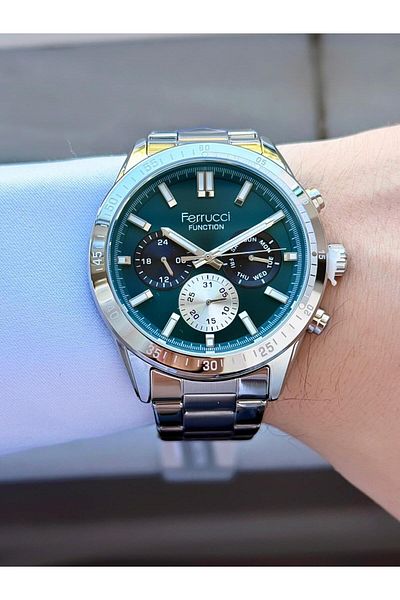 Ferrucci Men's Functions Active Metal Cord Wrist Watch
