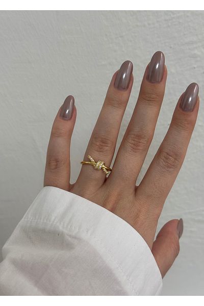 KİLİGİSTANBUL Zircon Stone Knit Ring (Size Adjustable)