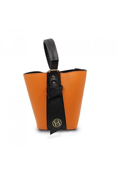 BESSO Genuine leather handbag Sensibilità Funzionale PN
