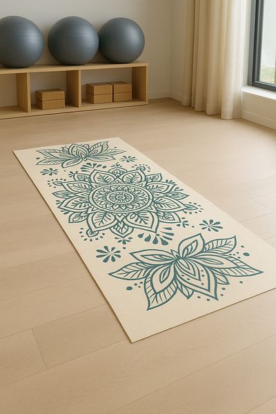nova century Patterned Yoga Mat – 80X180 cm |   Special Printed Cushion with Anti-Slip Base