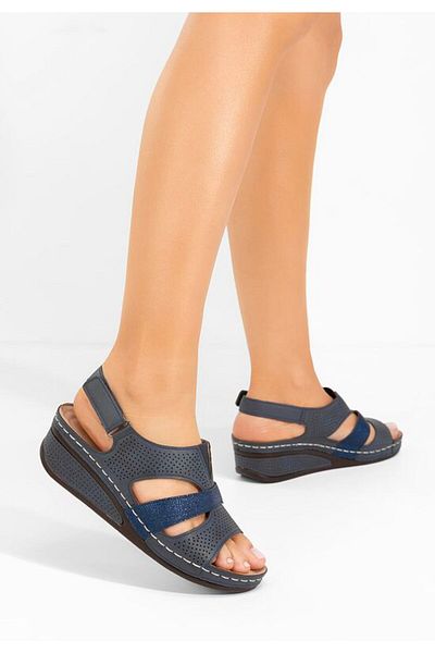 B T Shoes Sandale cu talpa ortopedica Brenita navy