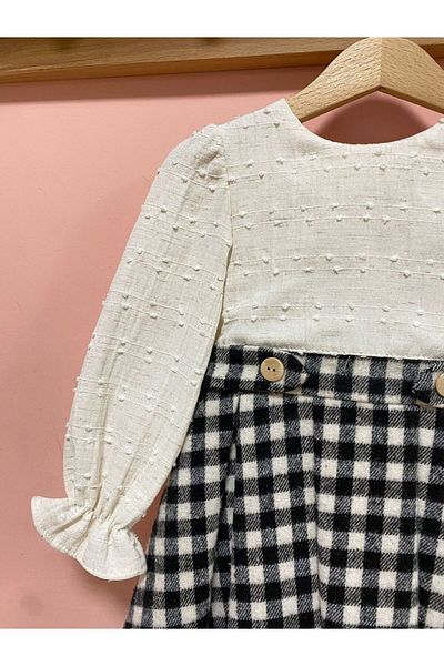 Cherrys Bebek Plaid Skirt Dress