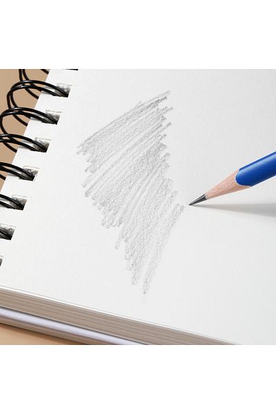 Deli EN025 Sketch Book B5 100g 40 Sheets White – Ideal for Artists, Designers, and Students