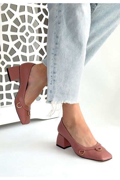 CONAHOME Cande Powder Skin Heeled Shoes