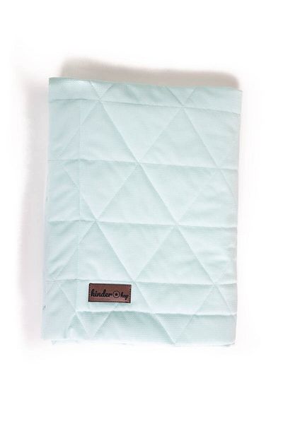 Milly Mally Soft Touch Double-Sided Blanket, Velvet and Cotton, 100x70 cm, Aquamarine