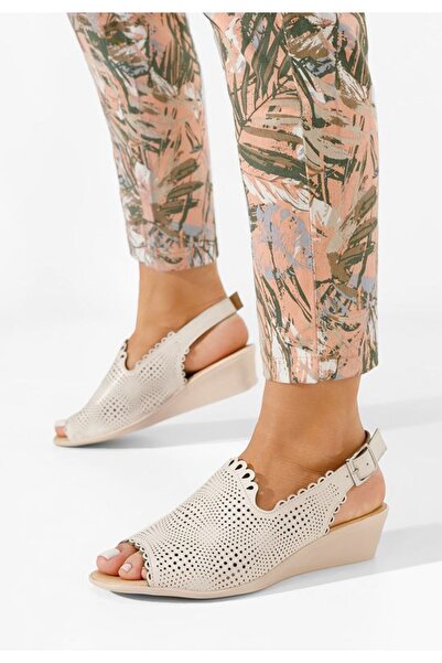 B T Shoes Sandale dama piele Claudia bej