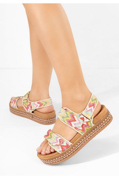 B T Shoes Sandale cu platformă Vernysa multicolore