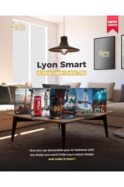 Lyon Scent Smart Diffuser Machine, Air Freshener for Home, Aroma Essential Oil Diffuser, Compact Per