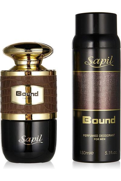 sapil مجموعة هدايا سابيل باوند للرجال 100 مل أو دو برفيوم/150 مل مزيل عرق