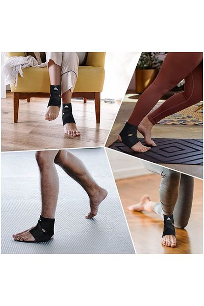 INDEEMAX ankle bandage, neoprene, black, size L/XL
