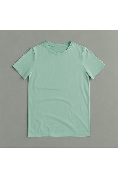BYBÜLENT Ανδρικό Τ-Shirt Μέντα Slim Fit
