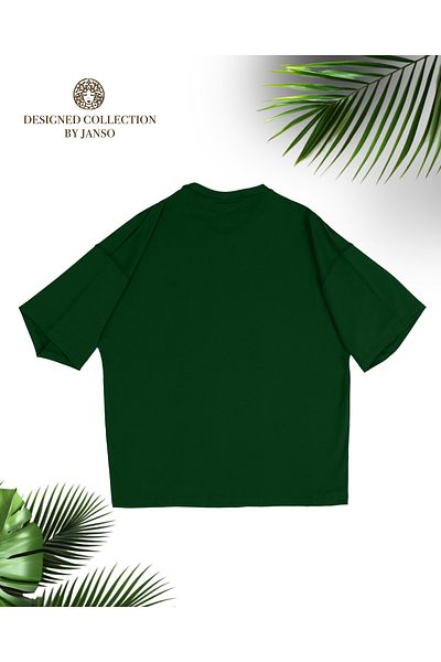 JANSO GROUP -Women's Lolo Printed Short Sleeve Tshirt Large Size Oversize Cotton