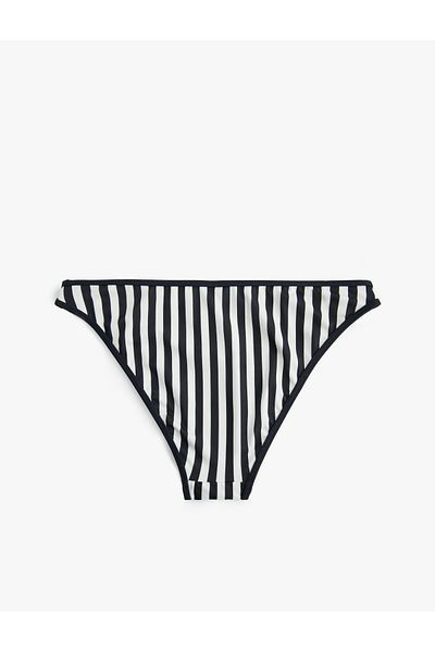 Koton Matte Striped Bikini Bottom