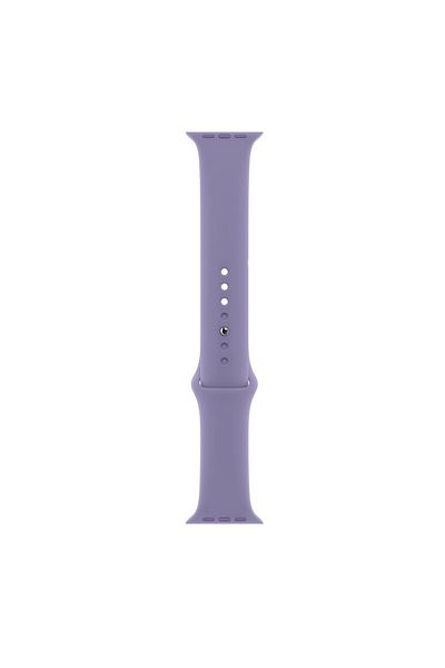 THD THD brand silicone strap for Apple Watch 41 mm series 7 and series 8, size S/M, lavender purple
