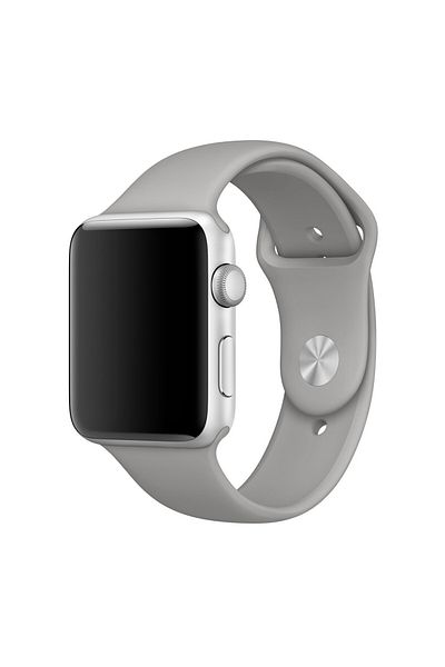 THD Curea silicon pentru Apple Watch 42/44 mm, marimea S/M, seriile 1,2,3,4,5,6,7,8 Gri