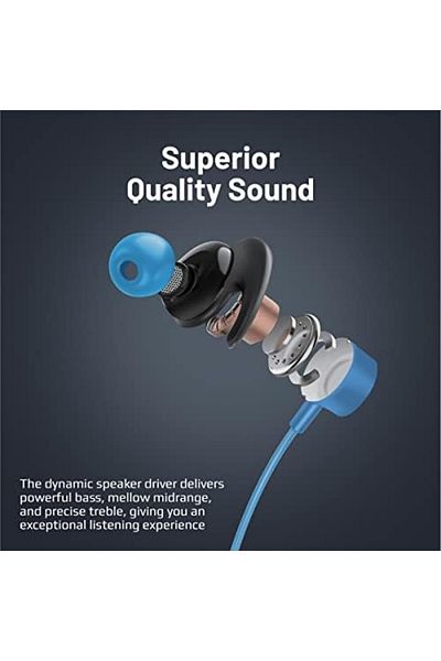 Promate Wireless Neckband Earphones, Bluetooth 5.0 Earphones with TF Card Reader, Sweat-Proof and 70