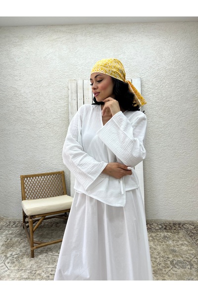 KÜÇÜĞÜM BUTİK Yellow Daisy Poplin Bandana