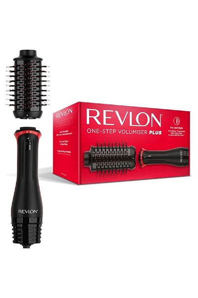 Revlon 1100W One-Step Hair Volumizer and Styler with Detachable Head Black and Red Length:28 cm