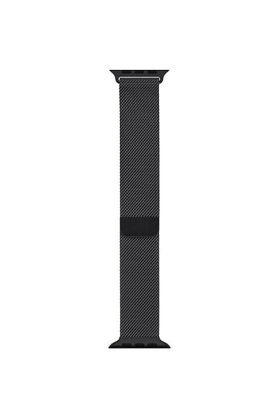 THD Milanese Metal Strap, For Apple Watch 45 Mm, Series 7 And Series 8, Universal Size, Black