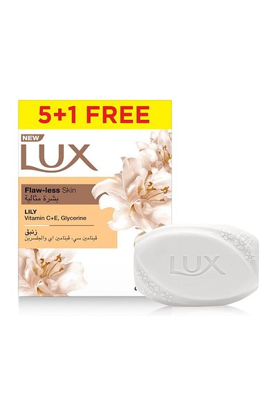 LUX Flawless Lily Bar Soap 120 g 5+1