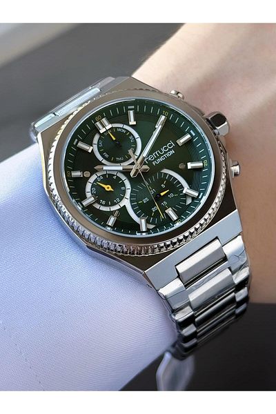 Ferrucci Men's Functions Active Metal Cord Wrist Watch