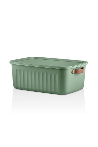 Frapan Home 3 Pieces 10 Lt Multi-Purpose Organizer Box with Lid Inside Cabinet Bathroom Kitchen Organizer