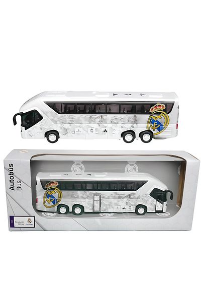 Banbo Toys Real Madrid bus, diecast, metal, scale 1:50, 25cm, doors with opening system