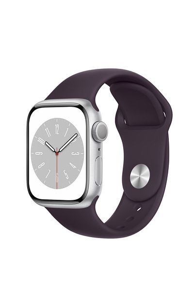 THD Curea silicon marca THD pentru Apple Watch 41 mm seria 8, marimea S/M, culoarea visiniu inchis