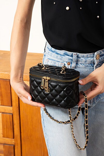 Ebitte Woman Bags Nakışlı Lüks Ve Şık Örgü zincirli Omuz Çantası