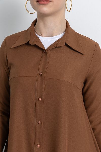 TUĞBA ERGÜL Women's Crepe Fabric Tunic 1230