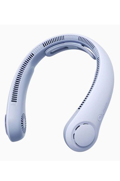 JISULIFE Portable Neck Fan Upgraded JisuLife Neck Fan Life4 360-Degree Air Circulation Sunny Blue