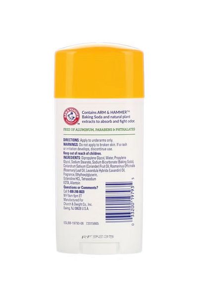 Arm&Hammer Essentials Deodorant Yellow/White 71g
