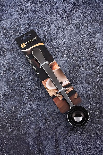 Vadi Stainless Steel Multi-Purpose Scale Coffee Measure Spoon and Package Clip