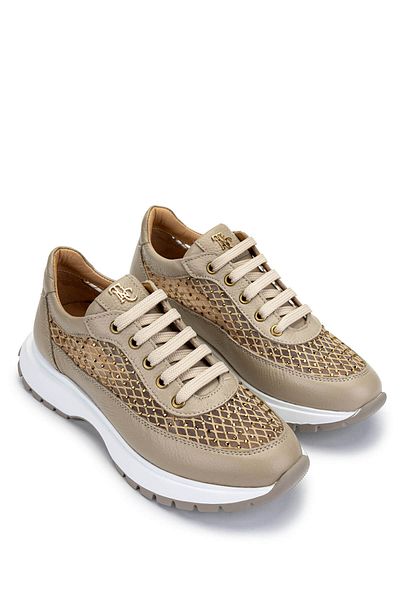 Tamer Tanca Women's Leather/Textile Mink Sneakers & Sports Shoes