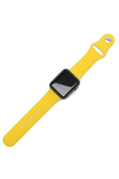 THD Silicone strap for Apple Watch 38/40/41 mm, size S/M, series 1,2,3,4,5,6,7,8 yellow
