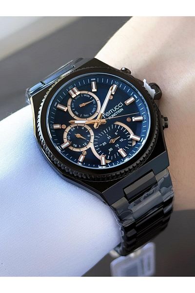 Ferrucci Men's Functions Active Metal Cord Wrist Watch