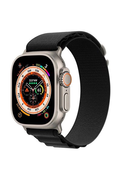THD Alpine Loop Strap, Compatible with Apple Watch Ultra 49 Mm/Apple Watch 42/44/45 Mm, Black