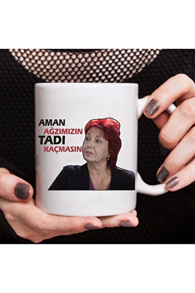 Genel Markalar Yaprak Dökümü Hayriye Hanım "Aman Ağzımızın Tadı Kaçmasın" Kup...