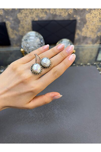 Gümüşhanesi İnci gümüş küpe