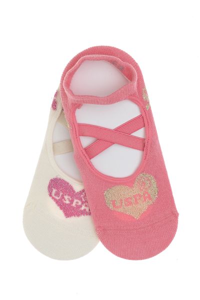 U.S. Polo Assn. Girl's Pink Socks 50311331-Vr041