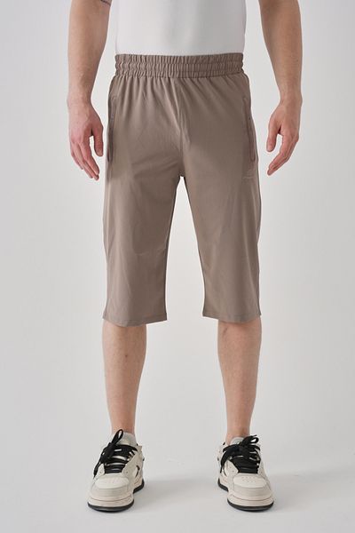 Shooter Mink Men's Capri Breathable Zippered Minimal Embroidery Detail