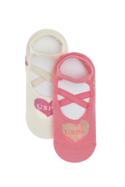 U.S. Polo Assn. Girl's Pink Socks 50311331-Vr041