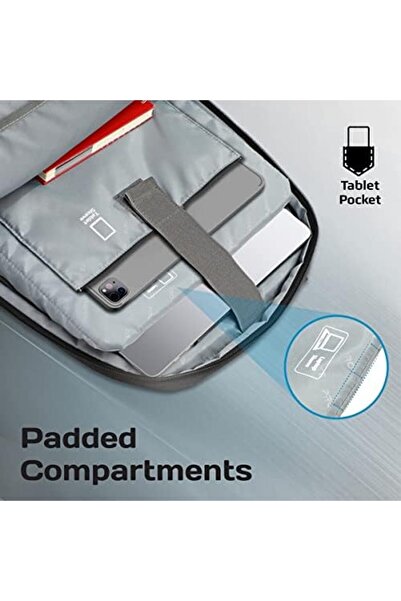 Promate Travel Laptop Backpack, Premium Sleek Lightweight Laptop Bag, Tablet Pocket, Water-Resistanc