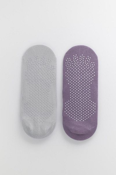 Katia&Bony Women's Yoga and Pilates Asta 2-Piece Step Socks - Light Blue/Lilac