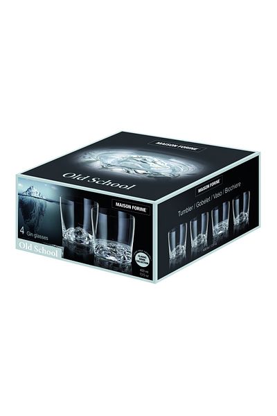 MAISON FORINE Set 4 pahare gin 400ml, Old School