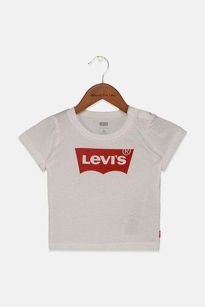 Levi's Toddlers Boy Crew Neck Short Sleeve Graphic Tee, White